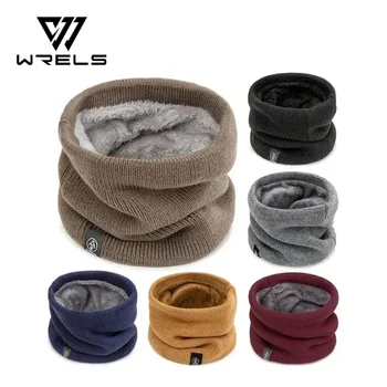 Warmer Strickschal, verdickter Plüsch, winddicht, Winter-Halsmanschette, kältebeständig, Outdoor-Sport