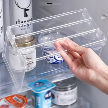 Geschichteten Regal Kühlschrank Lagerung Küche Lagerung Regal Spielzeug Figur Lagerung Kosmetik Regal Küche
