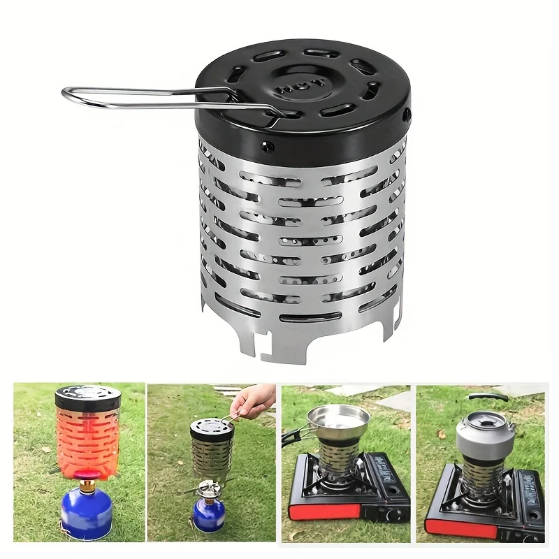 Edelstahl Heizung Abdeckung Outdoor Camping Heizung Herd – Bild 4