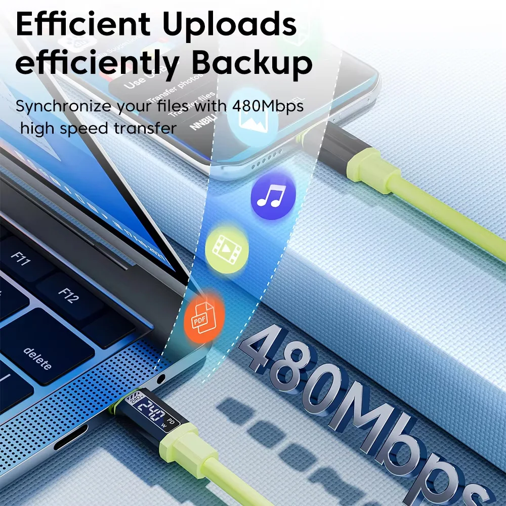 USB-C auf USB-C Kabel 240 W PD, Schnellladen – Bild 4