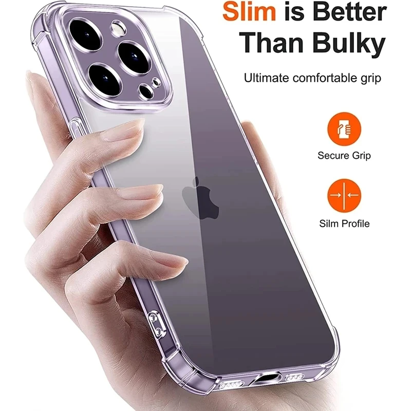 Stoßfeste, transparente Silikon-Handyhülle für iPhone 13, 11 – Bild 5