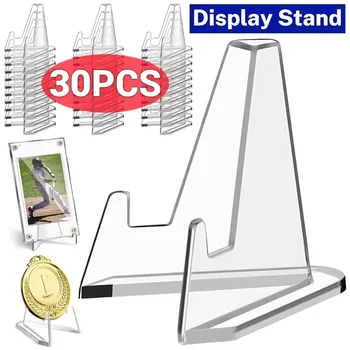 Klar Acryl Münze Display-ständer Halter Kleine Staffelei Rack Trading Card Halter Unterstützung für Kpop Idol