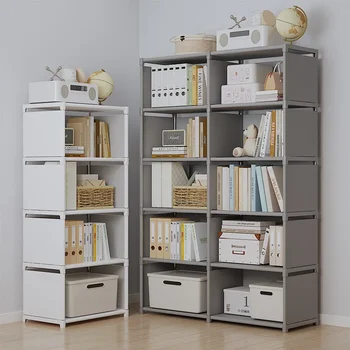 Mehrschichtiges Bücherregal, einfache Montage, Bücherregal, Wohnzimmer, Bücherregal, Arbeitszimmer