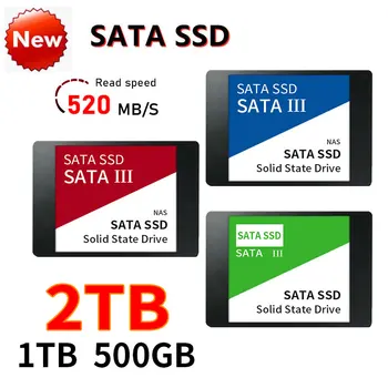 2026 OEM Festplatte 1TB 2TB Hochgeschwindigkeits-SSD, SATA3 2,5 Zoll Interne SSD 4TB TLC 500MB/S für Laptop