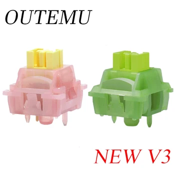 Outemu Silent Peach V3-Schalter, geschmiert, Silent Lemon V3-Schalter, mechanische Tastatur, linear, taktiler