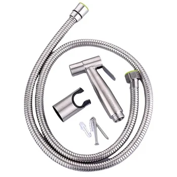 Wc Bidet Wasserhahn Schwarz Handbrause Edelstahl Badezimmer Hand Bidet Sprayer Set Schlauch Wc