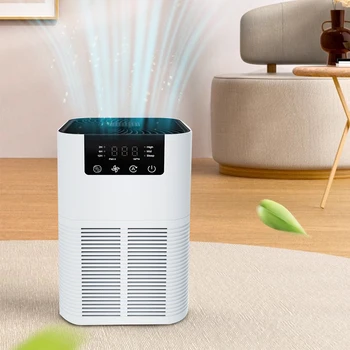 Luftreiniger, Rauchgeruch, Negativ-Ionen-Generator mit Aromatherapie-Luftreiniger für den Haushalt