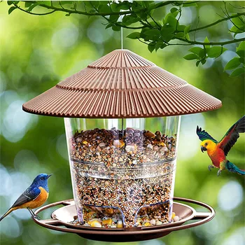 Vogel Feeder Automatische Fuß Fütterung Werkzeug Outdoor Vogel Feeder Hängende Mutter Fütterung Mehrere Loch
