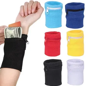Sport-Armband mit Reißverschlusstasche, Laufsport-Armbandtasche für MP3-Schlüsselkarte, Aufbewahrungstasche