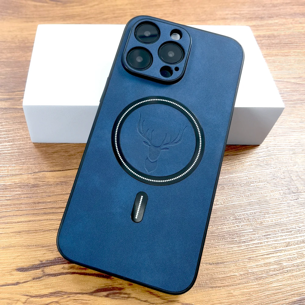 Luxuriöses PU-Leder Hirschleder-Etui für iPhone 17 Air 16 15 – Bild 4
