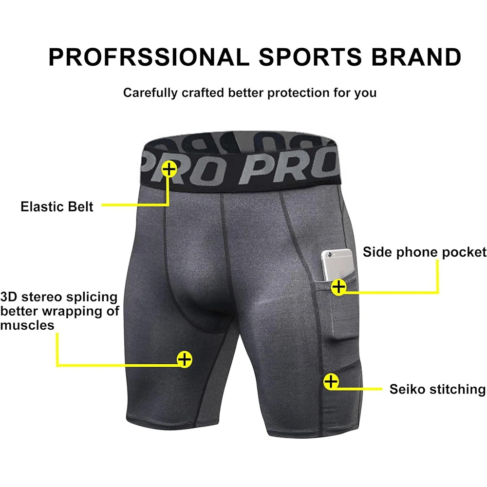 Herren-Fitness-Shorts mit Taschen – Bild 3