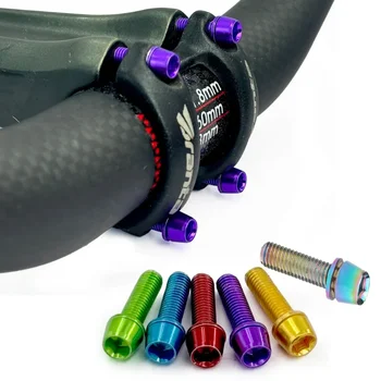 Fahrrad Lenker Schrauben Multi-farbe Edelstahl M5 * 18 MM MTB Rennrad Griff bar Vorbau Riser (6 Stück)