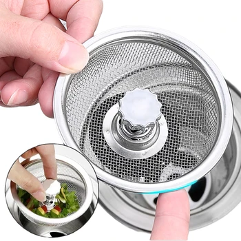 Edelstahl Küchen spüle Filter Mesh Spüle Kanals iebe Bad Boden abläufe Fänger Abfall Abfluss Loch Filter falle