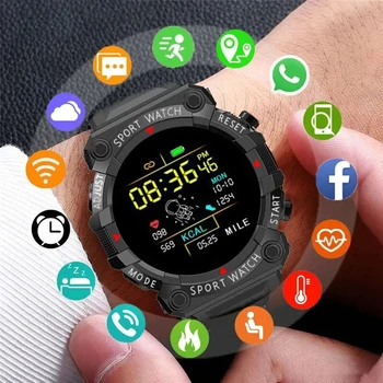 Smart uhr Männer Frauen Herzfrequenz Blutdruck Überwachung Bluetooth Smartwatch Fitness Tracker Uhr Sport