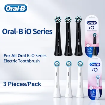 Oral-B iO-Serie Sanfter Pflege-Ersatzbürstenkopf für elektrische Zahnbürsten der Oral B io-Serie mit weichen
