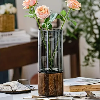 Licht Luxus Einfache Retro Vase Dekoration Kreative Primäre Farbe Glas Wasser Pflegende Vase Wohnzimmer Tisch