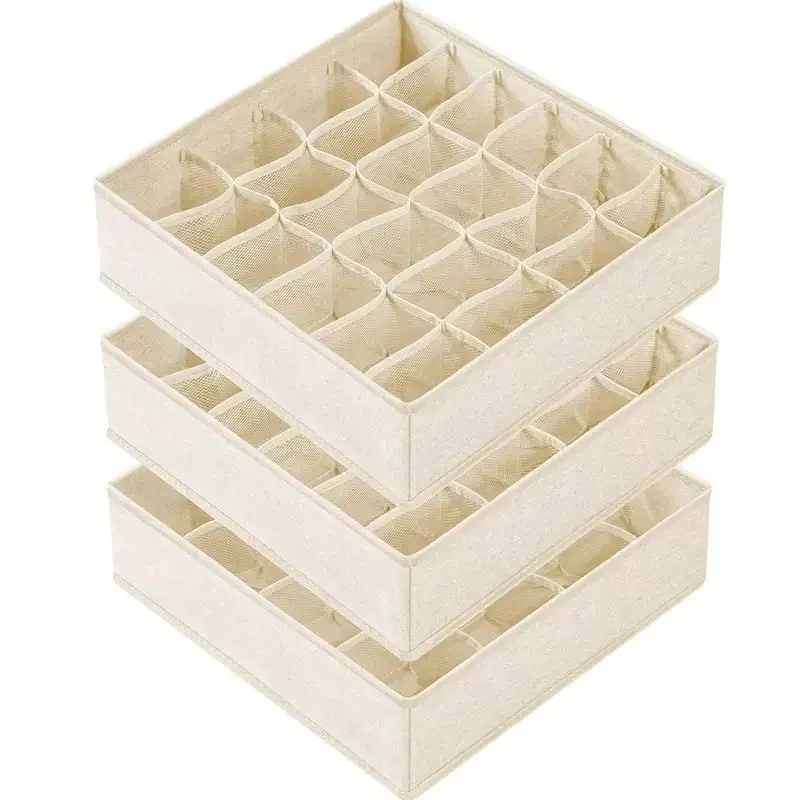 4 stücke/1 satz Unterwäsche Lagerung Box Faltbare Vlies – Bild 6