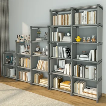 Einfaches Bücherregal, einfache Montage, Bücherregal kann bewegt werden, Kinder-Trümmerregal, Wohnmöbel