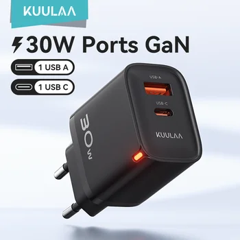 GaN USB-C Ladegerät 30 W, PD 3.0, QC 4.0, für iPhone, Samsung und iPad