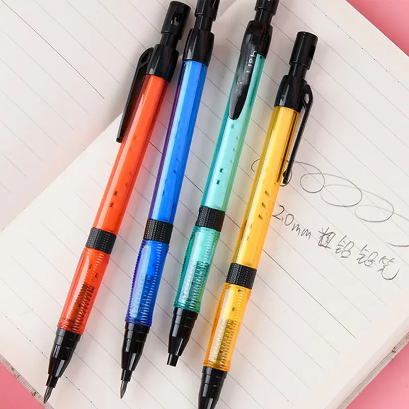 Druckbleistift-Set 2,0 mm mit 2B-Schwarz/Farben-Minenminen – Bild 4