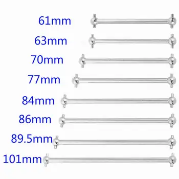 61 63 70 77 84 86 89,5 101 mm Antriebswelle Dogbone Getriebe CVD für Traxxas Tamiya Hpi HSP Wltoy (2 Stück)
