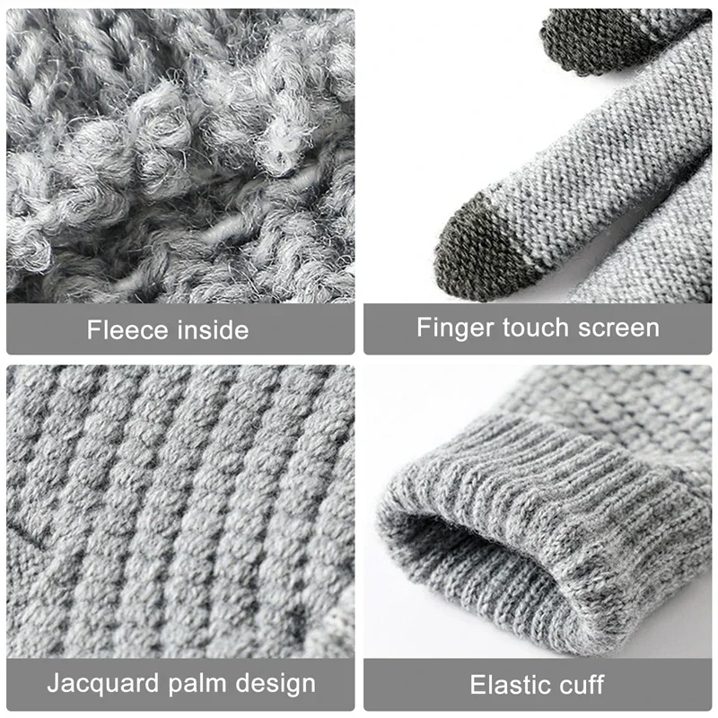 Touchscreen-Winterhandschuhe für Damen und Herren, warme – Bild 3