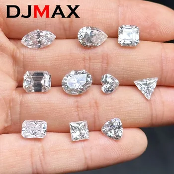 D Farbe Superweißer Moissanit Diamant rund / oval / Birne / strahlend / Smaragd / Herz / Prinzessin / Kissen