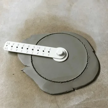 Töpferwerkzeug-Set, Kreisschneidelineal, Teiler 2 cm - 16 cm