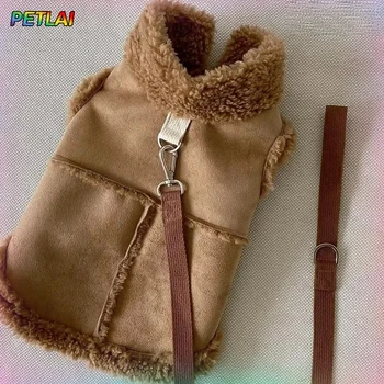 Hund süße Weste Kleidung Jacke Zubehör kleine Hund Luxus Herbst Winter mittlere Kleid weiche Haustier Kleidung