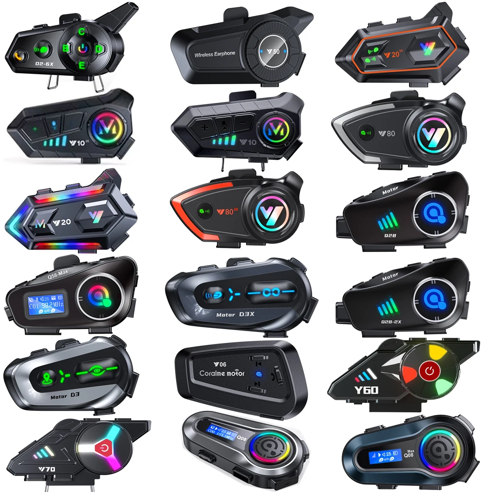 Motorradhelm Bluetooth Headset Intercom Mikrofon Universal – Bild 2