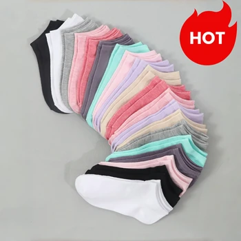 20 Paar passende kurze Familiensocken für Damen/Herren, Serie Schwarz und Grau mit Schleife, Herz, Streifen