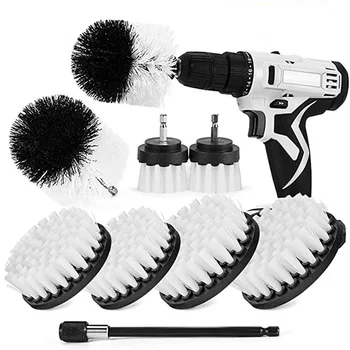 2/3,5/4/5'' Pinsel Befestigung Set Power Wäscher Pinsel Auto Polierer Bad Reinigung Kit mit Extender küche
