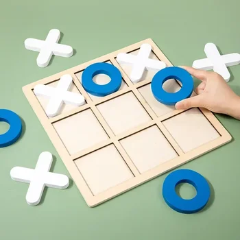 Montessori Holz Spielzeug Mini Schach Spielen Spiel Jigsaw Brettspiele Frühe Pädagogische Interaktion