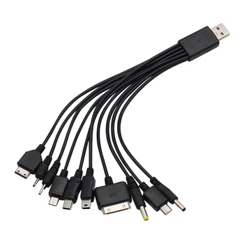 Universelles USB-auf-Multi-Stecker-Handy-Ladekabel 10- bis 1-USB-Kabel für Samsung Xiaomi Huawei Google OPPO