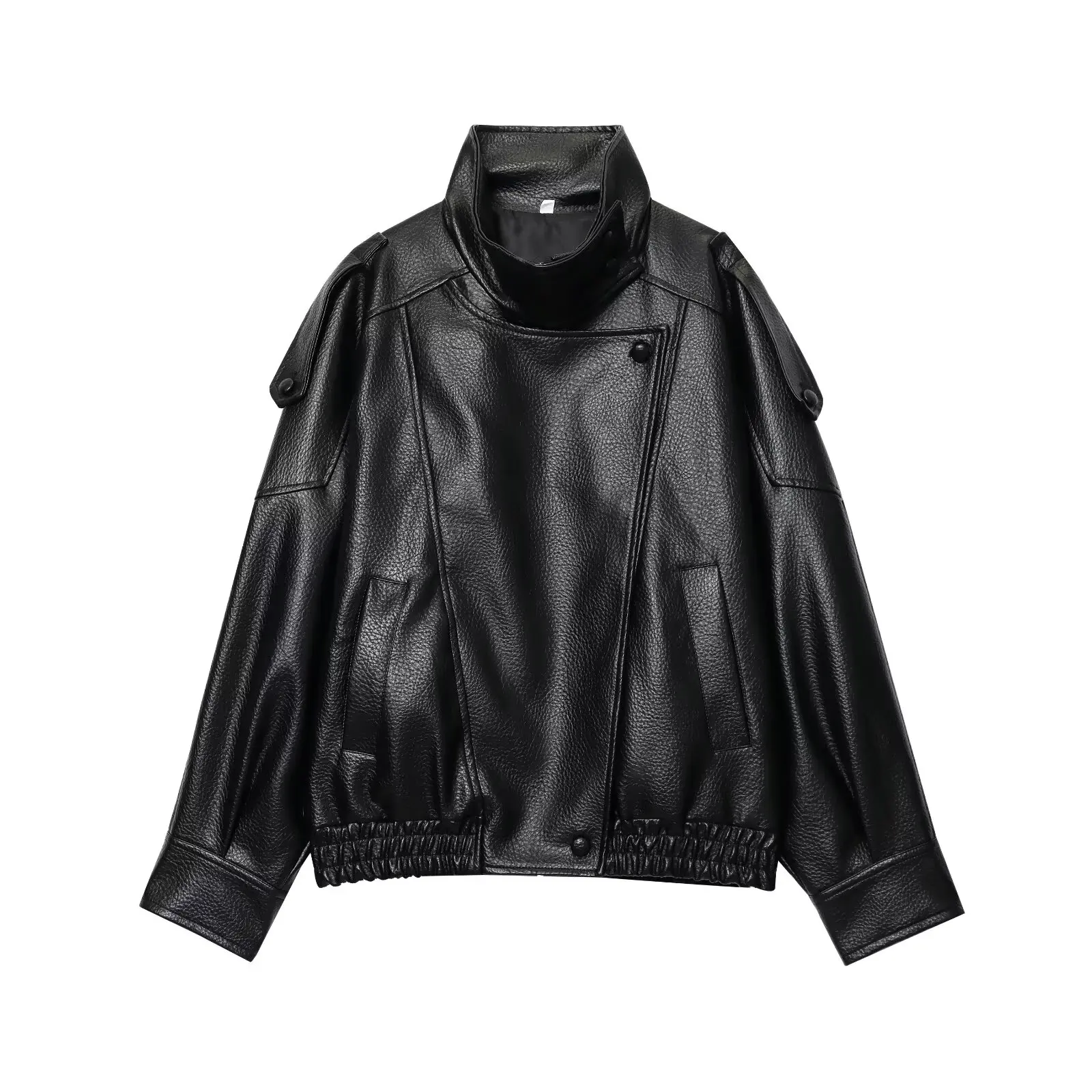 TFMLN 2025, Damen-Jacke aus Kunstleder, lockere Jacke, High – Bild 5