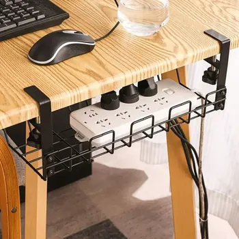 Unter dem Tisch Lagerregal Metall Kabelmanagement Tablett Home Office Schreibtisch Draht Organizer Kein