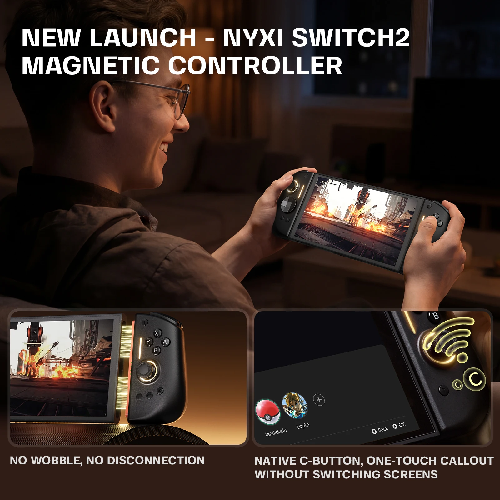 NYXI Hyperion 3 Kabelloser JoyPad für Switch 2 – Bild 2