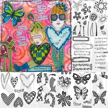 Sonnenblumen- und Schmetterlingsstempel DIY-Formen Scrapbooking Papierherstellung Stanzformen Bastelvorlage