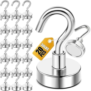 150 Pfund robuste, starke Magnethaken, starker Seltenerd-Neodym-Hängemagnethaken, magnetischer Aufhänger