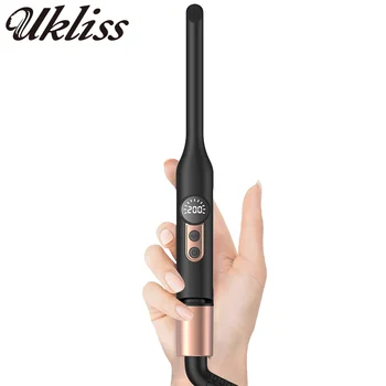Mini-Haarglätter aus Glätteisen, 1/3 Zoll Bleistift-Glätteisen für Frauen, tragbarer Reise-Glätteisen
