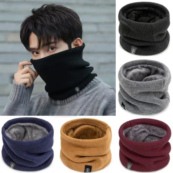 Modischer Weicher Gestrickter Nackenwärmer Sport-Schal für Damen und Herren Gesichtsbedeckung Winter Skaten