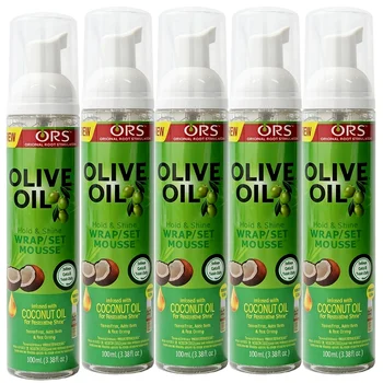 Lockiges Haarmousse (100 ml) für Perücken, starker Halt, Olivenöl-Haarstyling-Mousse