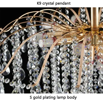 Moderne Luxus-Deckenleuchte LED Wohnzimmerlampe Kristall-Lüster Wohndekor-Artikel Lampe Küche