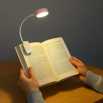USB-Aufladung, verstellbares Leselicht - 3 Farbmodi, Augenschutz-LED, tragbares Buch-Nachtlicht