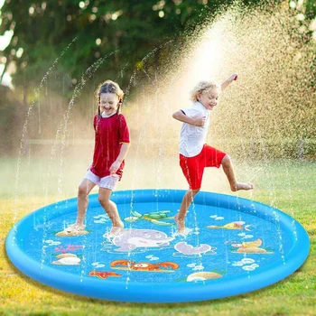 100/170 cm Kinder Outdoor Lustige Spielzeug Kinder Aufblasbare Runde Wasser Splash Spielen Pools Spielen