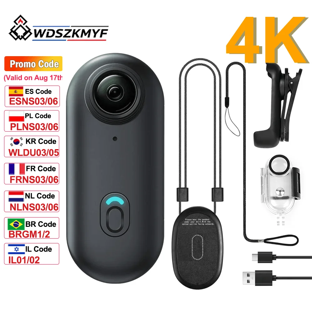 4K 1080P Mini Körper Kamera Helm Lenker Motorrad Straße Sport