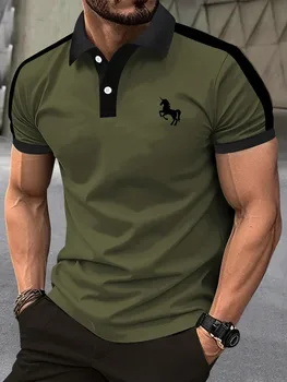 Das neue Herren-Kurzarm-POLO-Shirt für den Sommer 2022. ist lässig, modisch, weich und atmungsaktiv