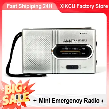 Notfall-Taschen-Miniradio, FM-AM-Radio, integrierter Lautsprecher, batteriebetriebener Radioempfänger, bester