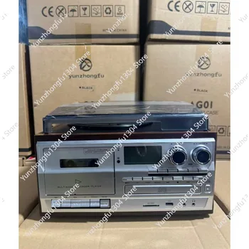 LP Retro-Vinyl-Plattenspieler, multifunktionaler CD-Tape-Player, Bluetooth-integriert