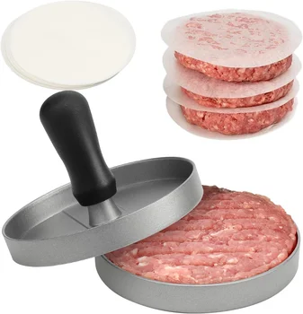 Burgerpresse Hamburger Fleischwerkzeug Patty Maker Aluminium Burger Maker für Küche BBQ Grill
